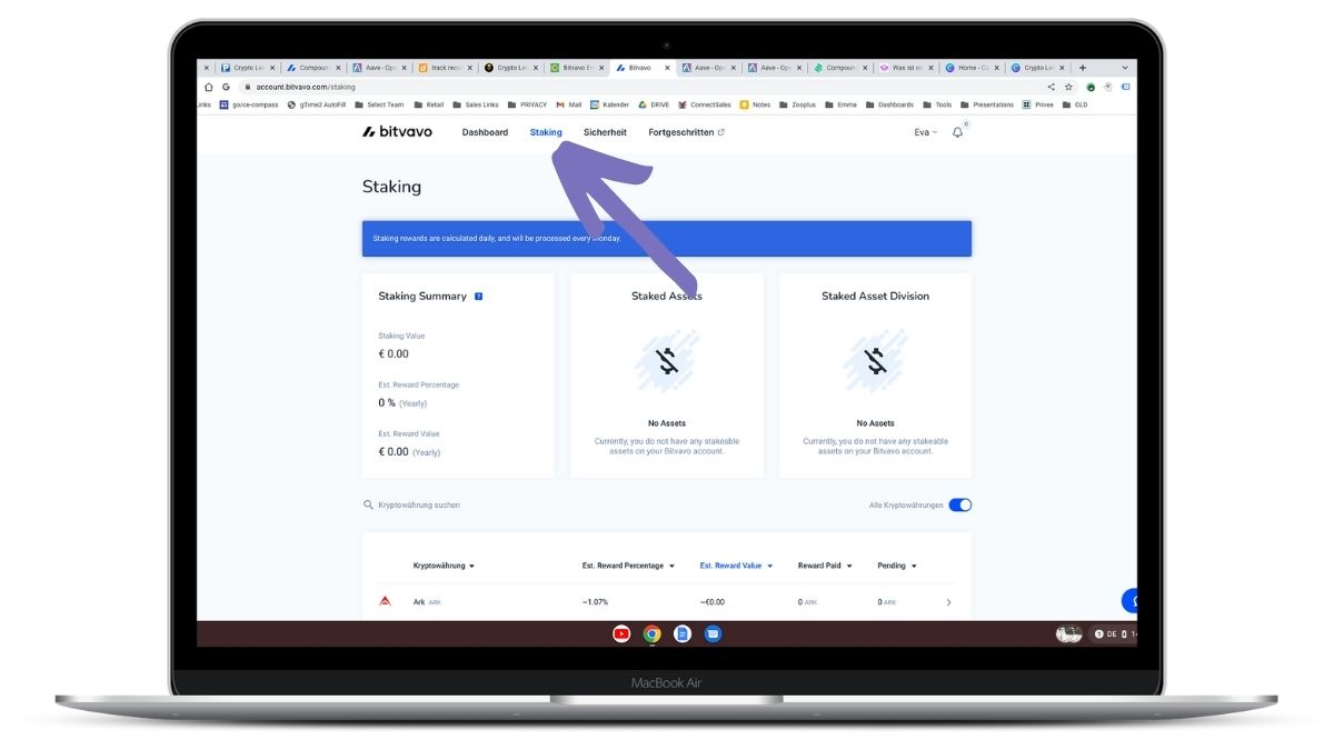 Crypto Lending mit Bitvavo (2)