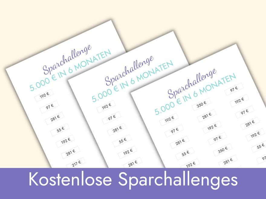 Sparchallenge In 6 Monaten einfach und effektiv sparen