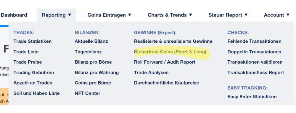 Ab wann sind Coins steuerfrei